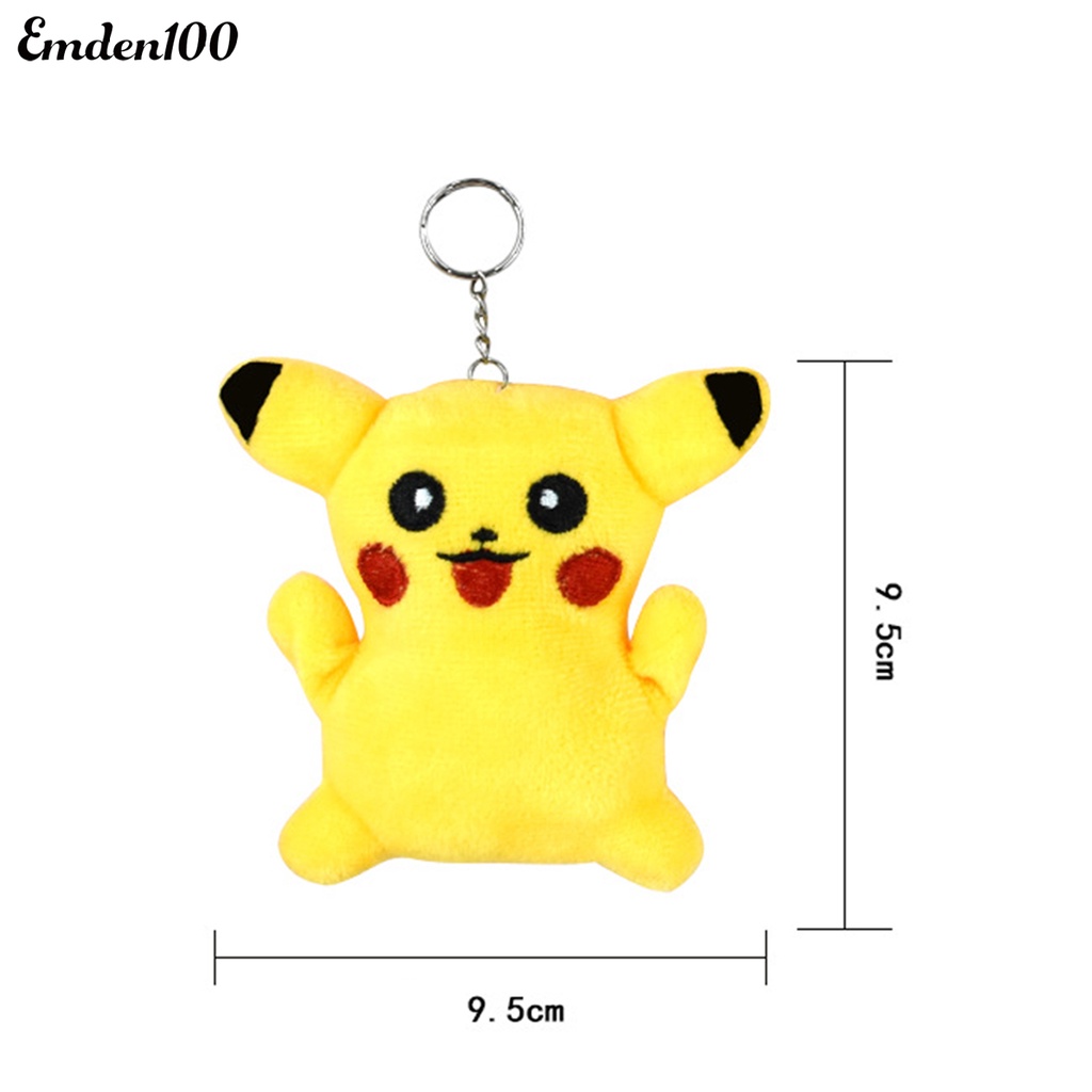Móc Khóa Hình Pikachu Nhồi Bông Dễ Thương