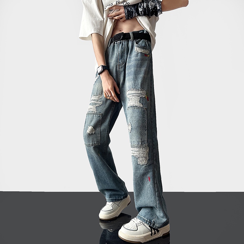 Quần Dài Phong Cách Harajuku Đơn Giản Hợp Thời Trang Mùa Xuân Mới Dễ Phối Đồ Cho Nam