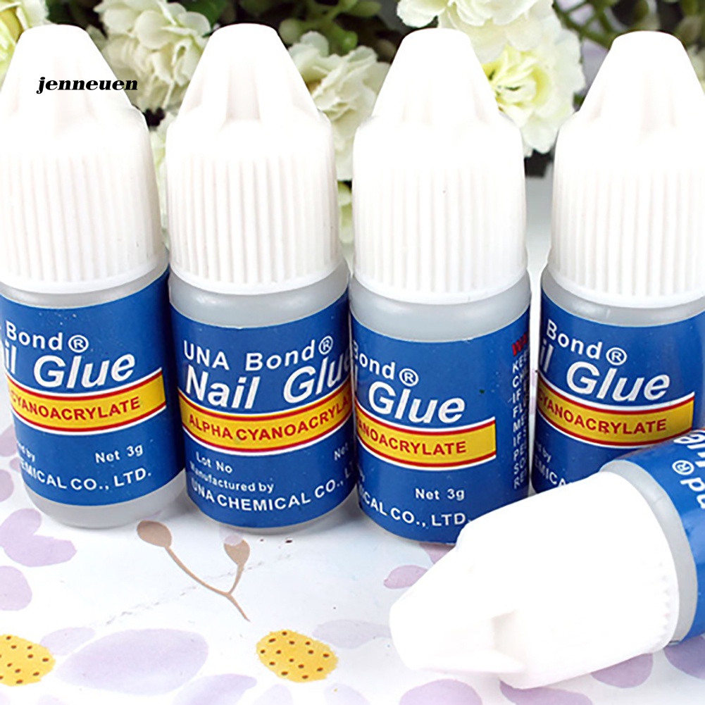 Bộ 5 Keo Dán Móng Tay Trong Suốt Bằng Acrylic Chuyên Dụng DIY