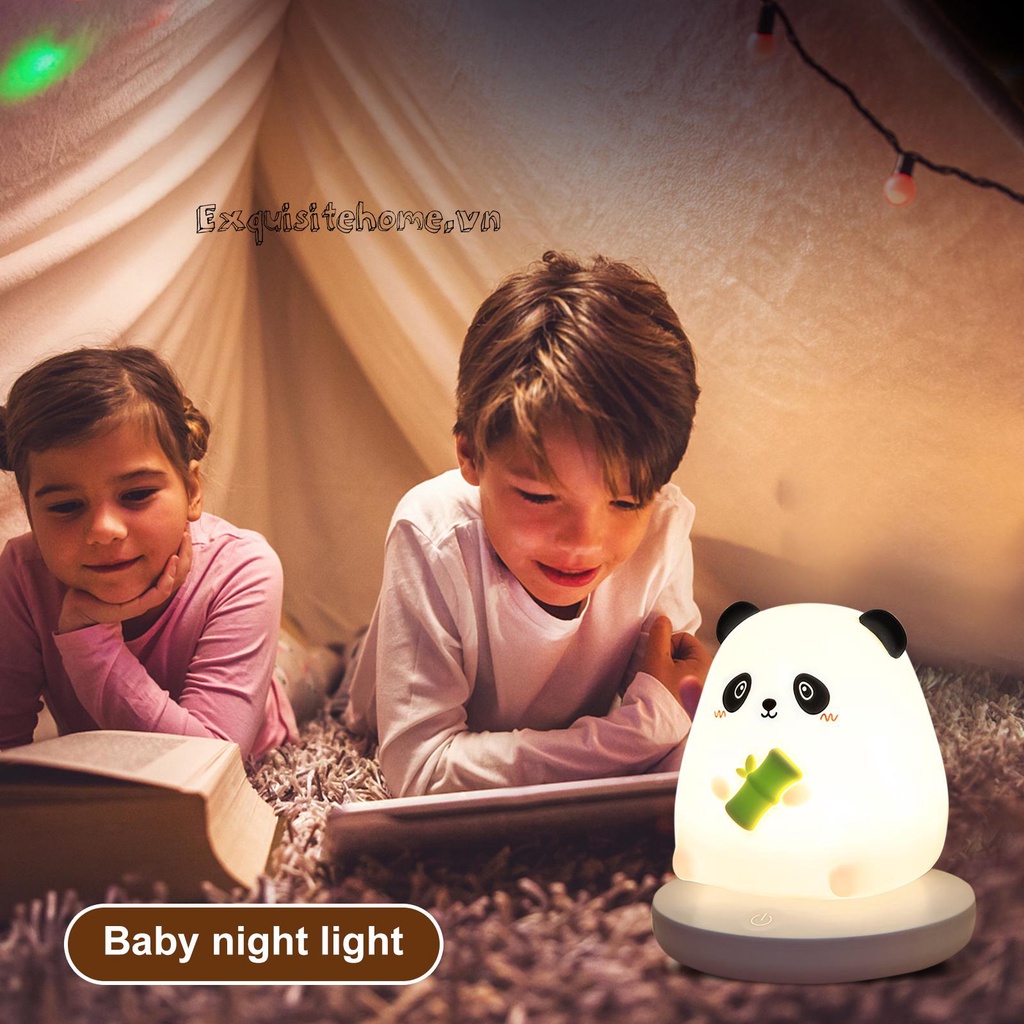 Đèn LED Để Bàn Silicone 1200mAh 3 Tốc Độ Hình Động Vật