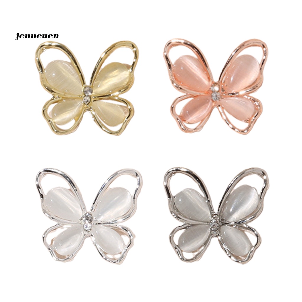 Set 20 Phụ Kiện Trang Trí Móng Tay Hình Bướm Nhiều Màu Sắc DIY