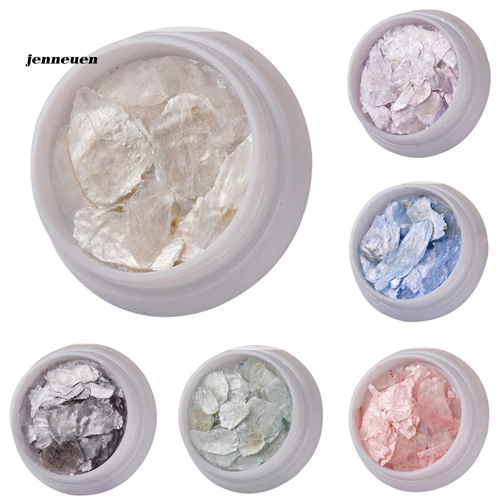 1 Hộp Phụ Kiện Trang Trí Móng Tay Hình Vỏ Sò Lấp Lánh DIY