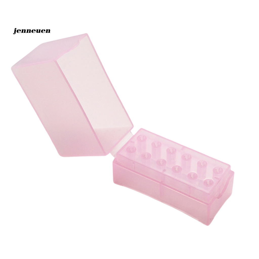 Hộp Đựng Đầu Mài Móng Tay Bằng Nhựa Chống Bụi