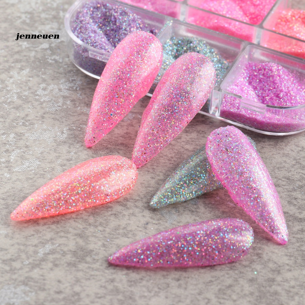 1 Hộp Bột Kim Tuyến Lấp Lánh Trang Trí Móng Tay Chuyên Nghiệp