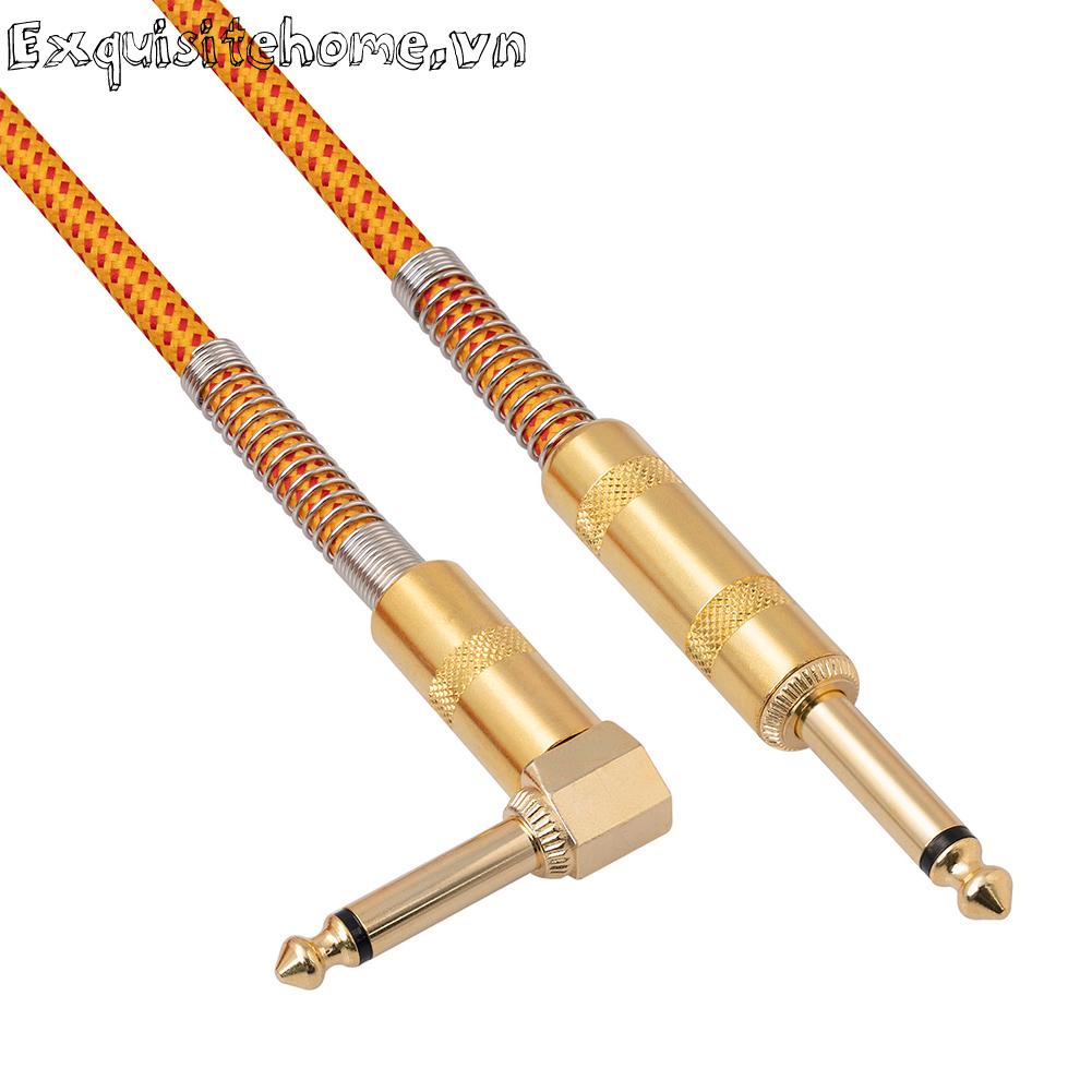 Cáp KếT NốI TS Sang 1 / 4-Inch TS 6.35mm Mạ VàNg 6.35mm Cho ĐàN Guitar 1 / 4-Inch