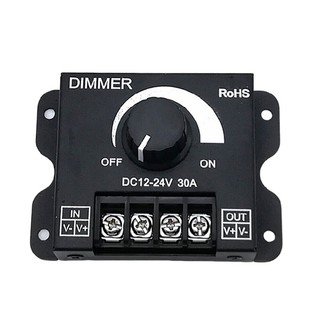 12V/24V DC 30A LED PWM Dimmer Controller Dimming Controller for LED Strip Lights