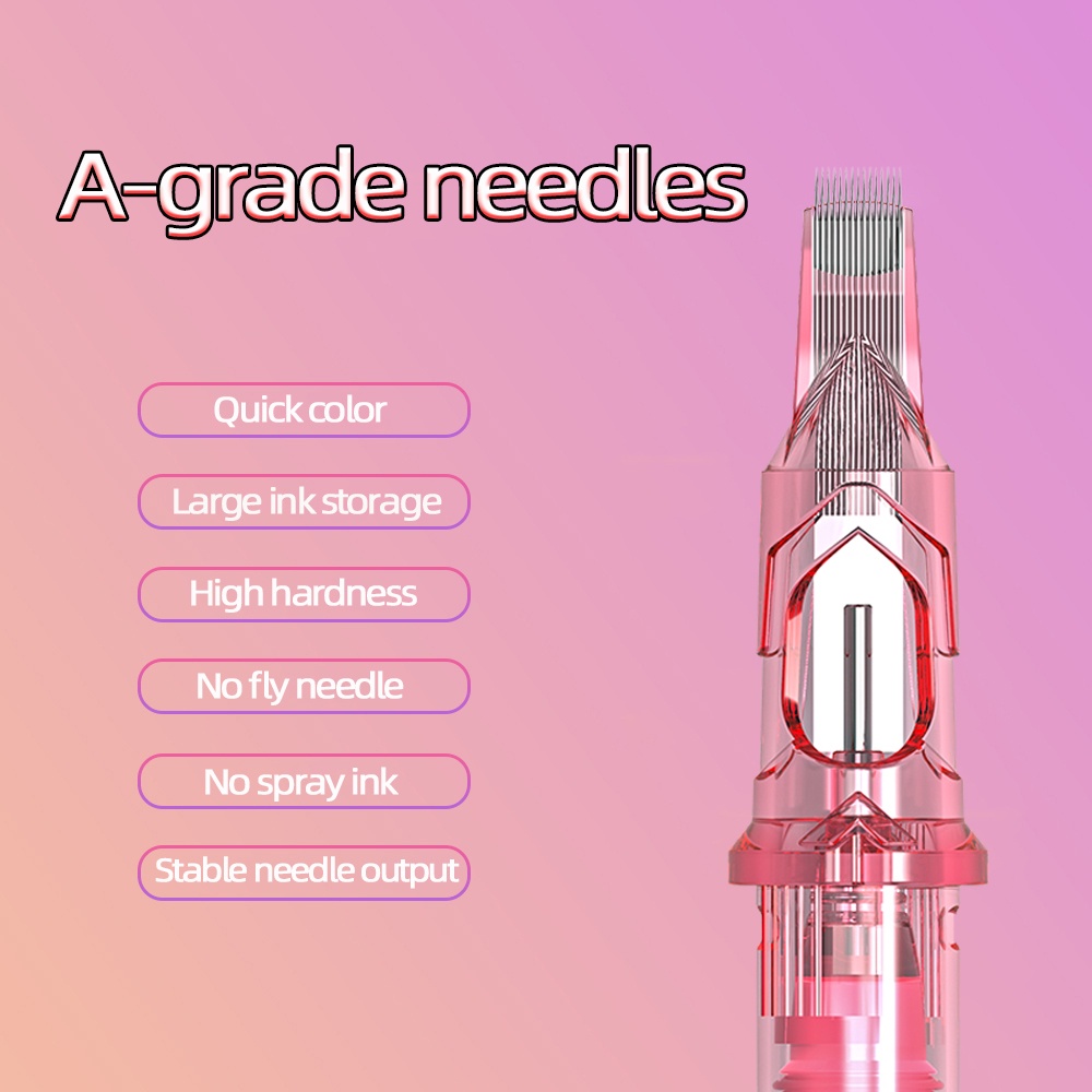 Ambition Mới Bộ 20 Kim Xăm RM 0.3mm0.35mm Bán Vĩnh Viễn 5RM 7RM 9RM Dùng Một Lần