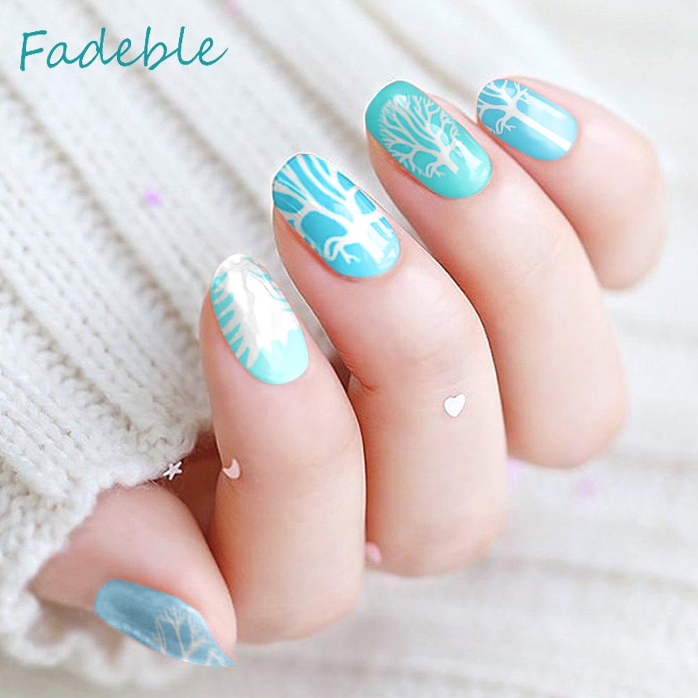 Bộ 12 Miếng Dán Trang Trí Móng Tay Họa Tiết Hoạt Hình Dễ Sử Dụng DIY