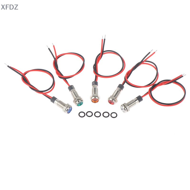 Đèn led Cảnh Báo Kim Loại P67 Chống Thấm Nước 6mm 3v 5v 6v 12v 24v 220v FD