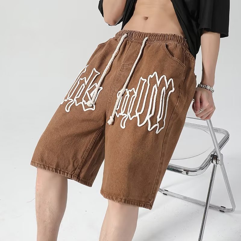 Quần Short Thể Thao Dáng Suông In Chữ Năng Động Thời Trang Hè Cho Nam Phong Cách Hip Hop