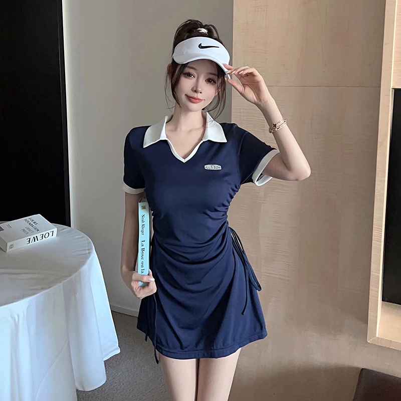 Đầm Maxi Tay Ngắn Phong Cách Hàn Quốc Thiết Kế Mới Cho Phái Nữ