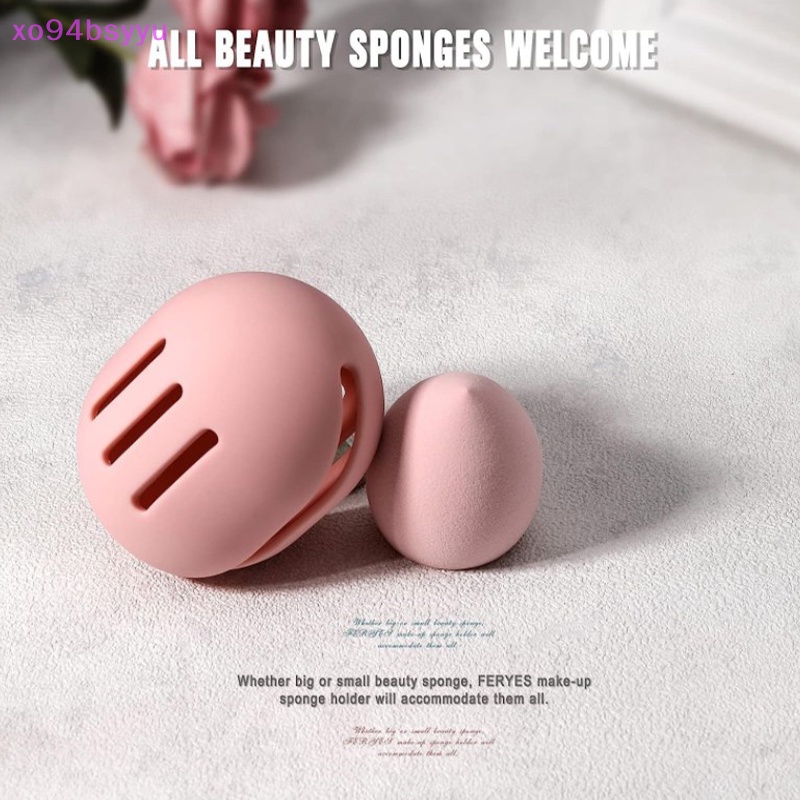 BEAUTY BLENDER Hộp Đựng Mút Trang Điểm Xo94Bsyu Bằng Silicon Thân Thiện Với Môi Trường Nhiều Lỗ Tiện Dụng