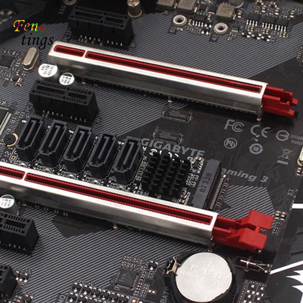 Thẻ Mở Rộng Ổ Đĩa Cứng PH56 5 Cổng JMB585 M2 PCIE Sang SATA 6G SSD SATA Cho Windows