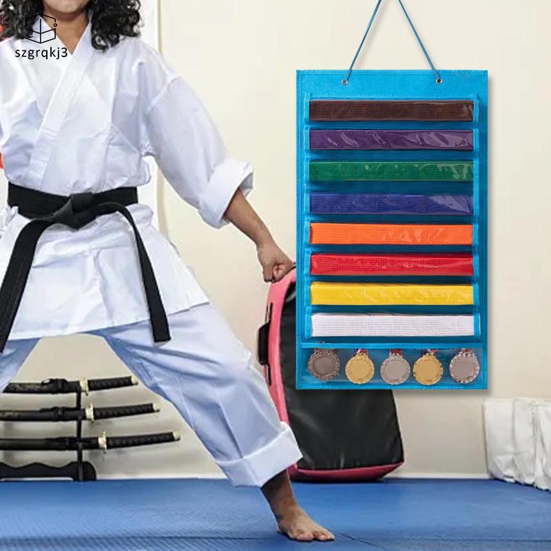 Giá đỡ thắt lưng võ thuật cho 8 huy chương 10 huy chương karate nỉ