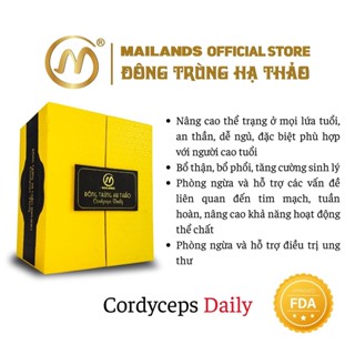 Đông trùng hạ thảo Mailands khô sấy thăng hoa Coryceps Daily 15gram, 100% Nguyên chất, Giá tốt ANHTHU.STORE