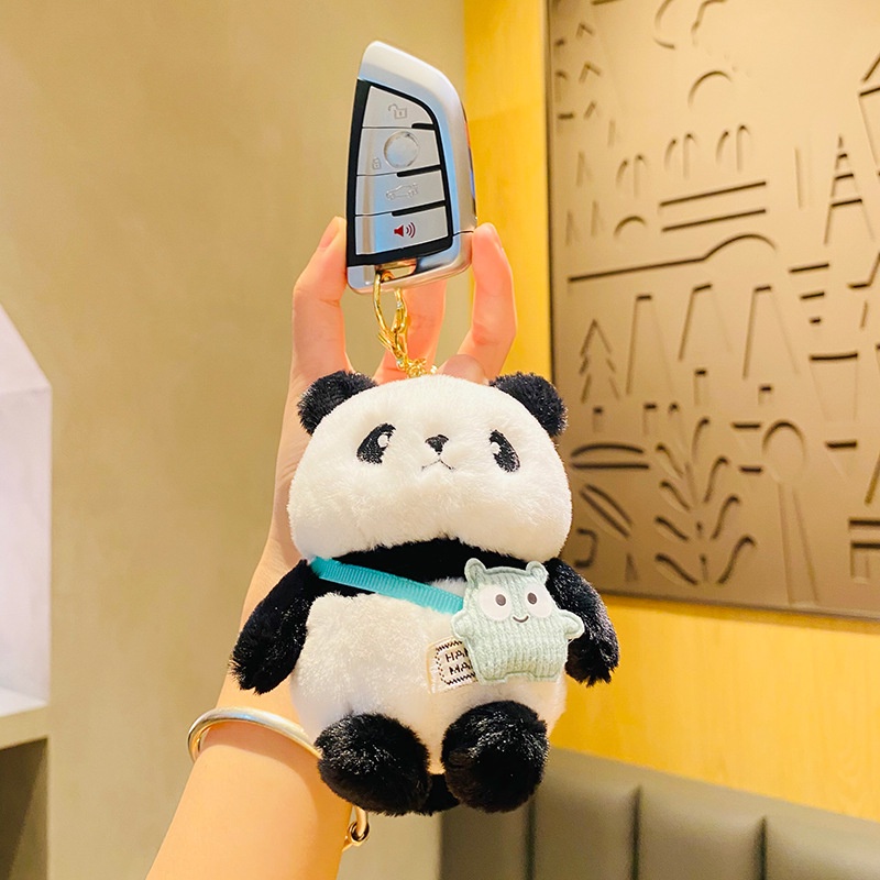 Móc Khóa Gấu Trúc Hoạt Hình Nhồi Bông Đáng Yêu