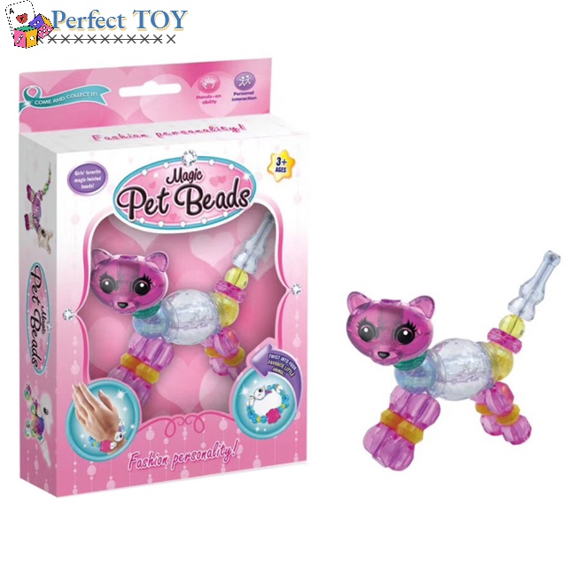 Chuỗi Hạt Pha Lê Hình Pokemon Tự Làm Vòng Tay / Trang Sức Cho Bé Gái