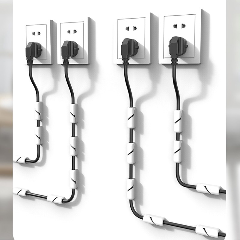 1 Kẹp Cố Định Dây Cáp USB Đa Năng 4 Màu Sắc Tiện Dụng Cho Gia Đình / Văn Phòng