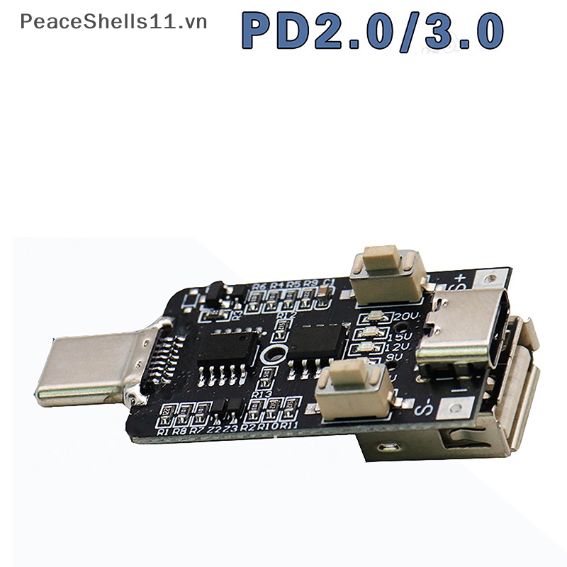 Bảng Mạch Kích Hoạt Sạc Nhanh 100W 5A USB Type-C USB Loại C 5V 9V 12V 15V PD2.0 3.0