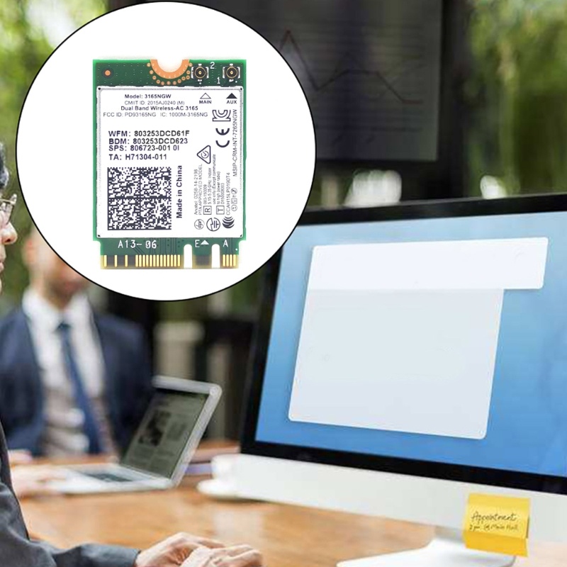 Thẻ wifi dusur 3165ngw 600mbps bt4 0 ngff 3165 802 11ac Chất Lượng Cao