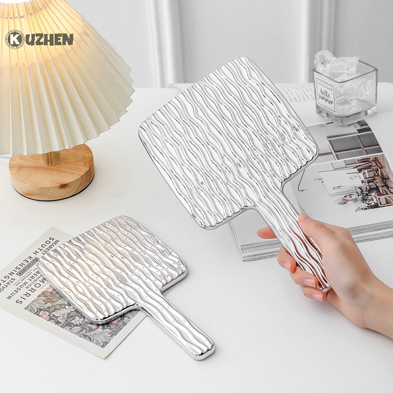 1 Gương Trang Điểm Cầm Tay Hình Vuông kuzhen