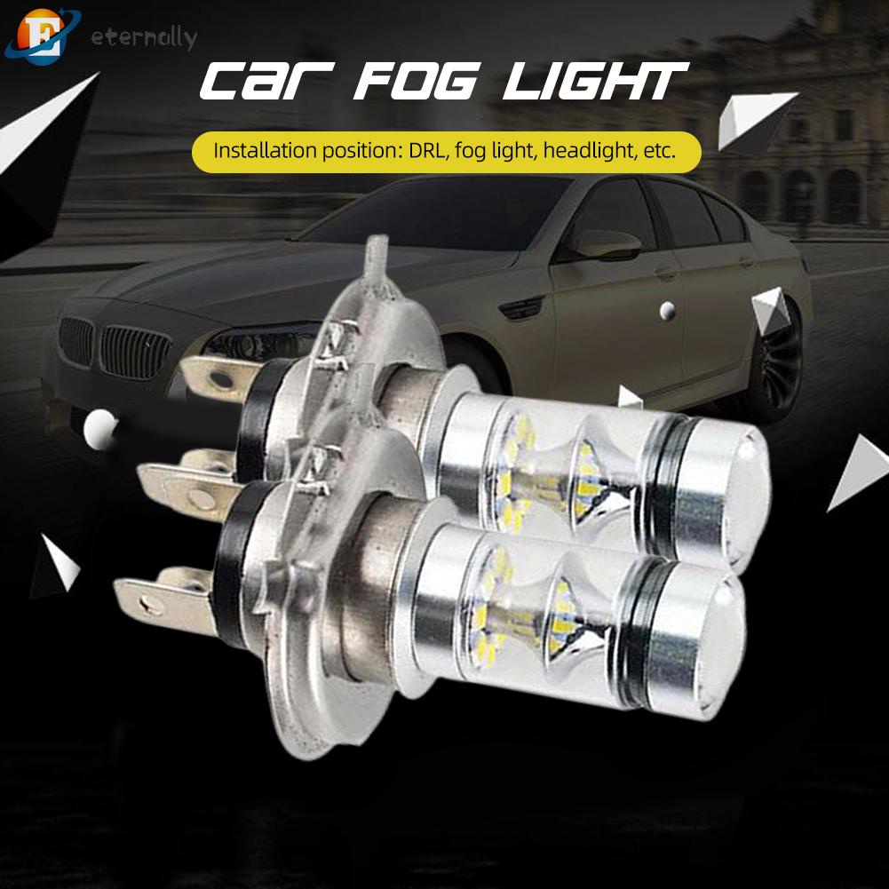 Set 2 Bóng Đèn H4 H7 H11 100W 6500K 2000LM Siêu Sáng Dành Cho Ô Tô