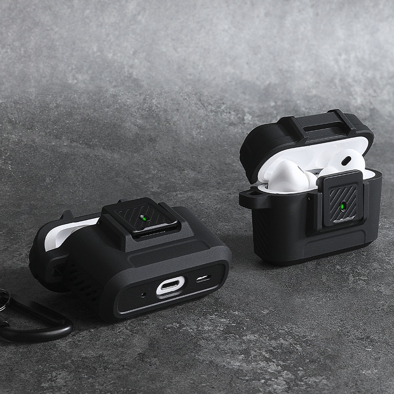Vỏ cho Airpods pro Vỏ chống rơi TPU PC cho AirPods 3 Phụ kiện 2 vỏ Tai nghe không dây có móc khóa