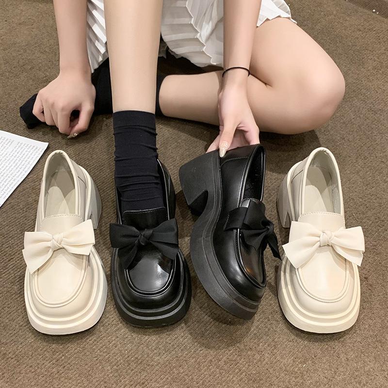 HHH  Giày Mary Jane Lolita bít mũi đế cao 6cm Giày Búp Bê Đế da mềm đế êm thời trang 2023NEW Cho Nữ High quality Chic Thoải mái Chất lượng cao B95F0O8 37Z230910