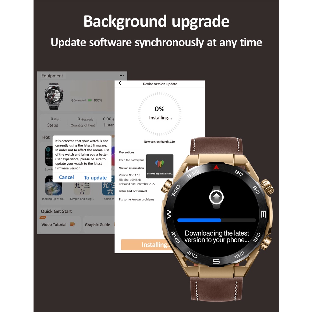 Đồng Hồ Thông Minh HK5 Màn Hình Oled Có Chức Năng Nghe Gọi GPS 1.5 Inch