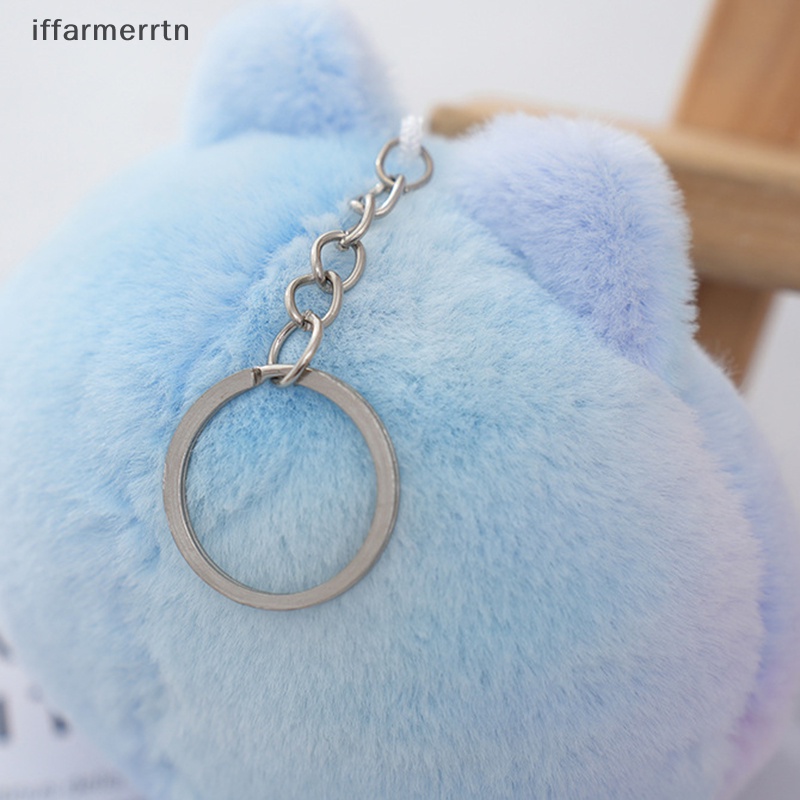 Móc Khóa Hình Mèo Nhồi Bông Nhiều Màu Dễ Thương