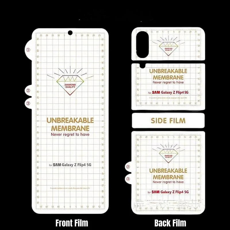 Phim Dán Hydrogel 5 Trong 1 Bảo Vệ Màn Hình Điện Thoại Samsung Z Flip 5 Flip 4 Flip 3 Flip5