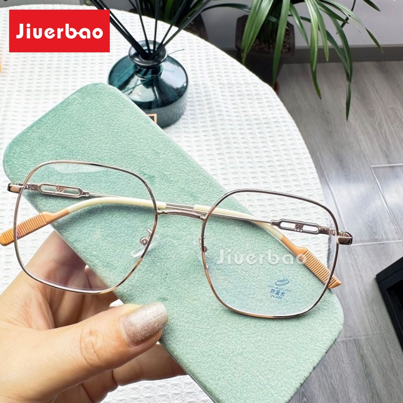 Mắt Kính Chống Bức Xạ Gọng Kim Loại Thiết Kế Mới Thời Trang Theo Phong Cách Nhật Bản Cho Cả Nam Và Nữ 53-18 - 141