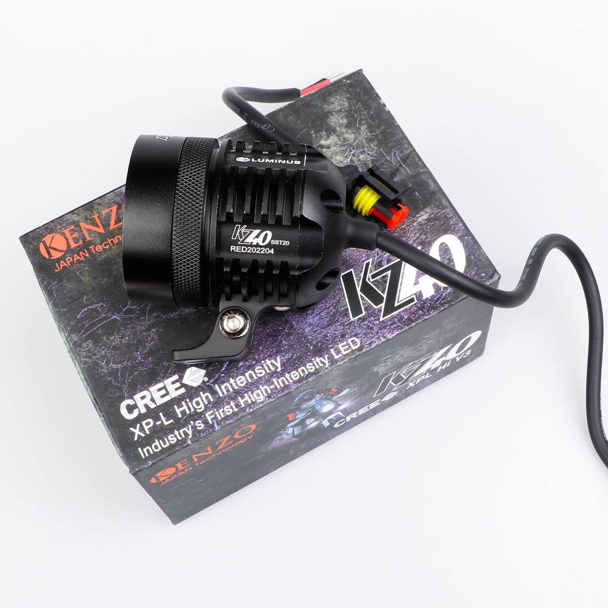 Đèn Trợ Sáng Kenzo40 Chip SST20 Sáng Gom Mạnh , Chiếu Xa Tặng Len Vàng