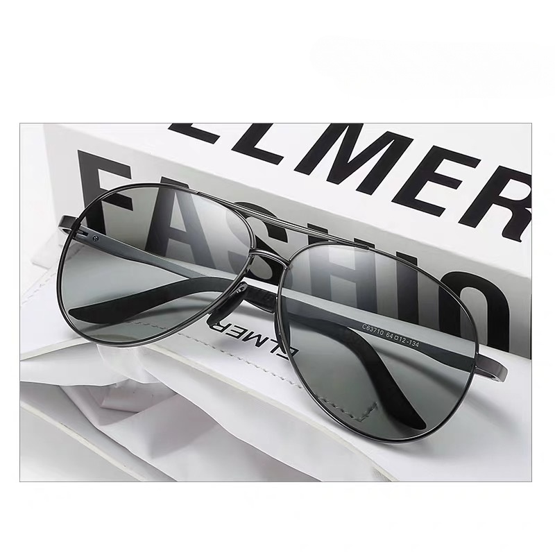 Kính Mát Phân Cực Lái Xe Ban Đêm Thay Đổi Màu Sắc Thời Trang Phong Cách Hàn Quốc Cho Nam Và Nữ