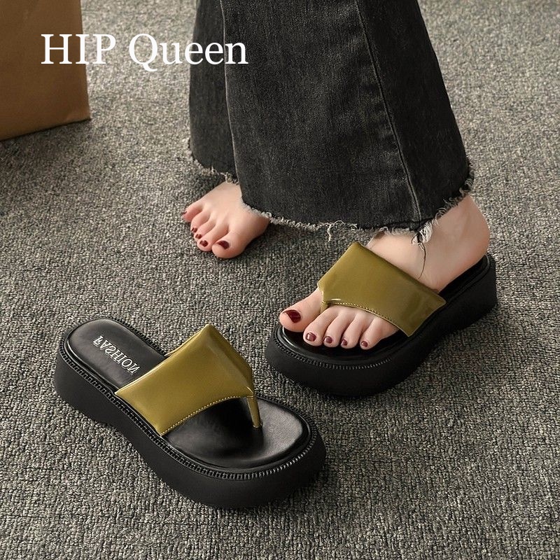 HQ  Dép bánh mì guốc dép sandal nữ Màu Sắc Đơn Giản Thoải Mái Cao Gót Chống Trơn Trượt dép đế xuồng32z072403  Thời trang Thanh lịch fashion Phong cách B28G0R4 36Z230909