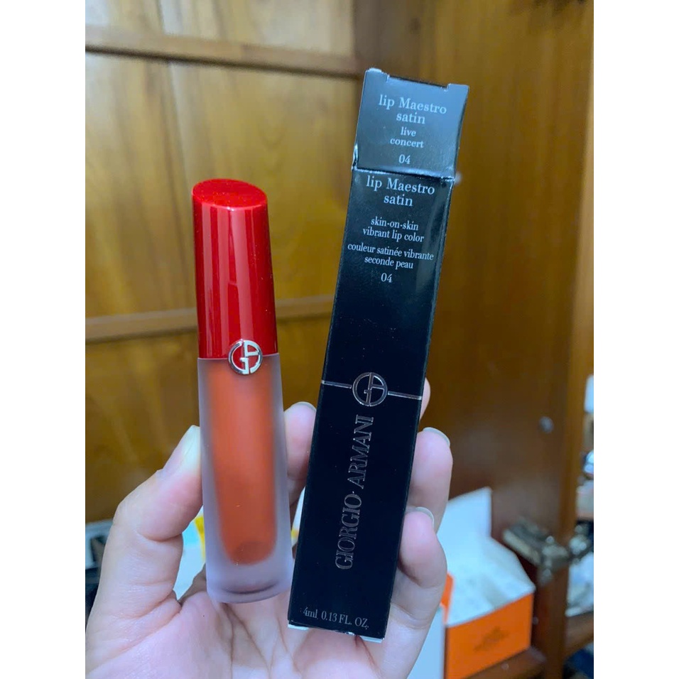 Xả kho vỏ giấy cũ date mới Son Kem Giorgio Armani 4ml về 09,12,11,08,10,01,04,12,03 tặng vial
