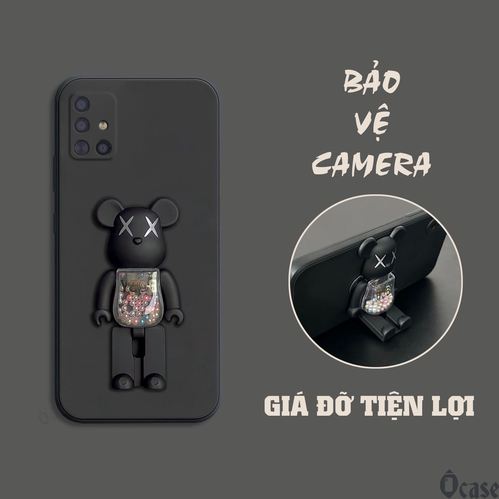 Ốp lưng Samsung A51 / A71 / M40s mô hình gấu kiêm giá đỡ tiện dụng