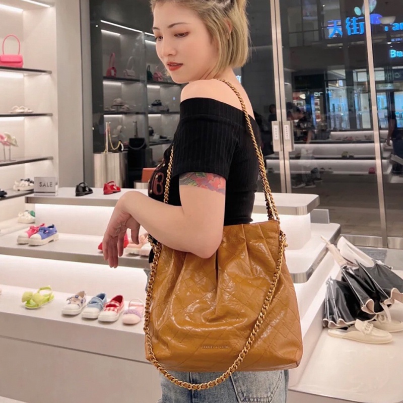 Túi Đeo Vai Cnk23 Phối Dây Xích Thiết Kế Mới Cao Cấp Thời Trang Dành Cho Nữ 20671559/40671449 Túi Tote