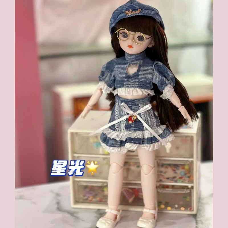 Búp Bê BJD 30cm 20 Khớp Nối Có Thể Tháo Rời Thời Trang Cho Bé Gái 1 / 6