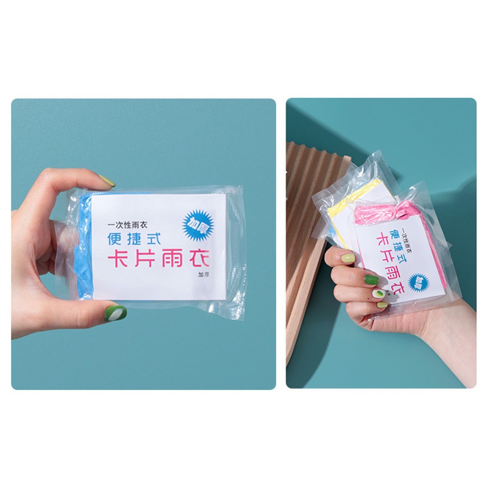 Áo Mưa Dạng Nén Dày Dặn Dùng Một Lần Tiện Dụng Cho Người Lớn Và Trẻ Em