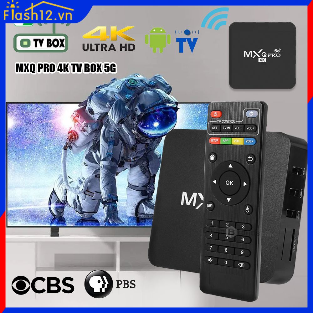 Smart Android 10.1 Box Mxq Pro 3d 4k Video Android Set Hỗ trợ 4k 1+8g Với Trình phát lõi tứ mạng đáng tin cậy flash12_vn