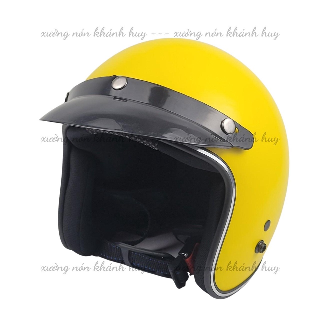 Mũ Bảo Hiểm 3/4 đầu  Lót 7 Màu Cao Cấp Như Hình - Hàng CTY-Cam Kết Chất Lượng Giống Hình 100%