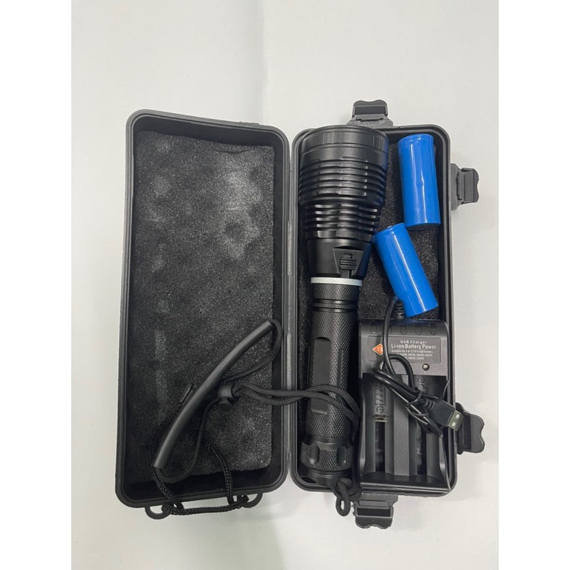 Đèn lặn siêu sáng P70 cho thợ lặn chuyên nghiệp, đèn trống nước tuyệt đối với độ chịu nước lên tới 30m sử dụng 2 pin