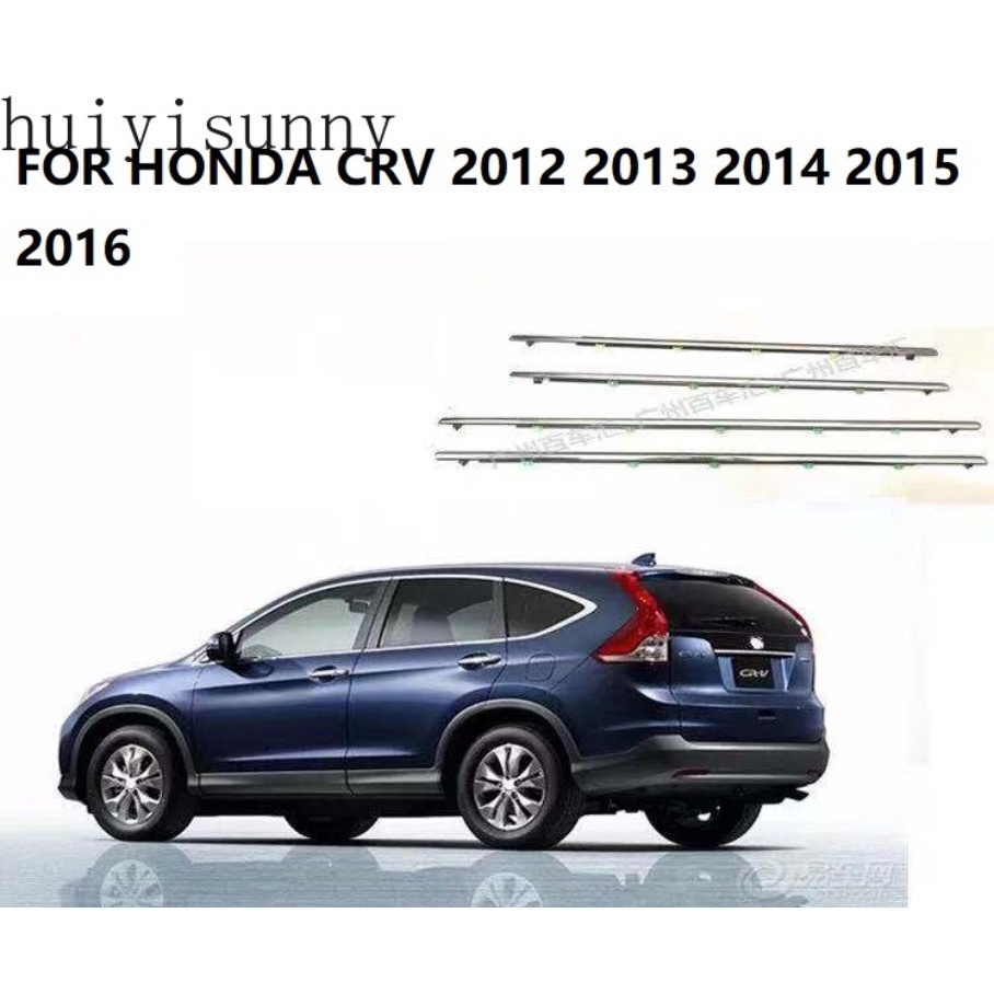Set 4 Dây Nhựa Dán Viền Cửa Sổ Xe Hơi honda CRV 2012 2013 2014 2015 2016