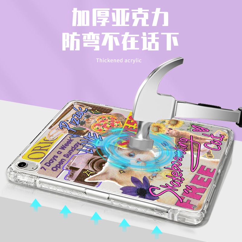 Ốp Máy Tính Bảng Tpu Gập Gọn Cho iPad Air 4 10.9 2021 Pro 11 Gen 10 2022 10.9 gen9 / 8 / 7 Gen 10.2 iPad gen5 / 6 / Air1 / 2 9.7 iPad 6 mini4 5 iPad