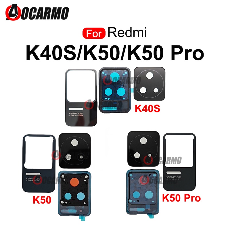 Ống Kính Camera Sau Kèm Khung Và Tấm Bảo Vệ Thay Thế Chuyên Dụng Dành Cho Redmi K40S K50 / K50 Pro