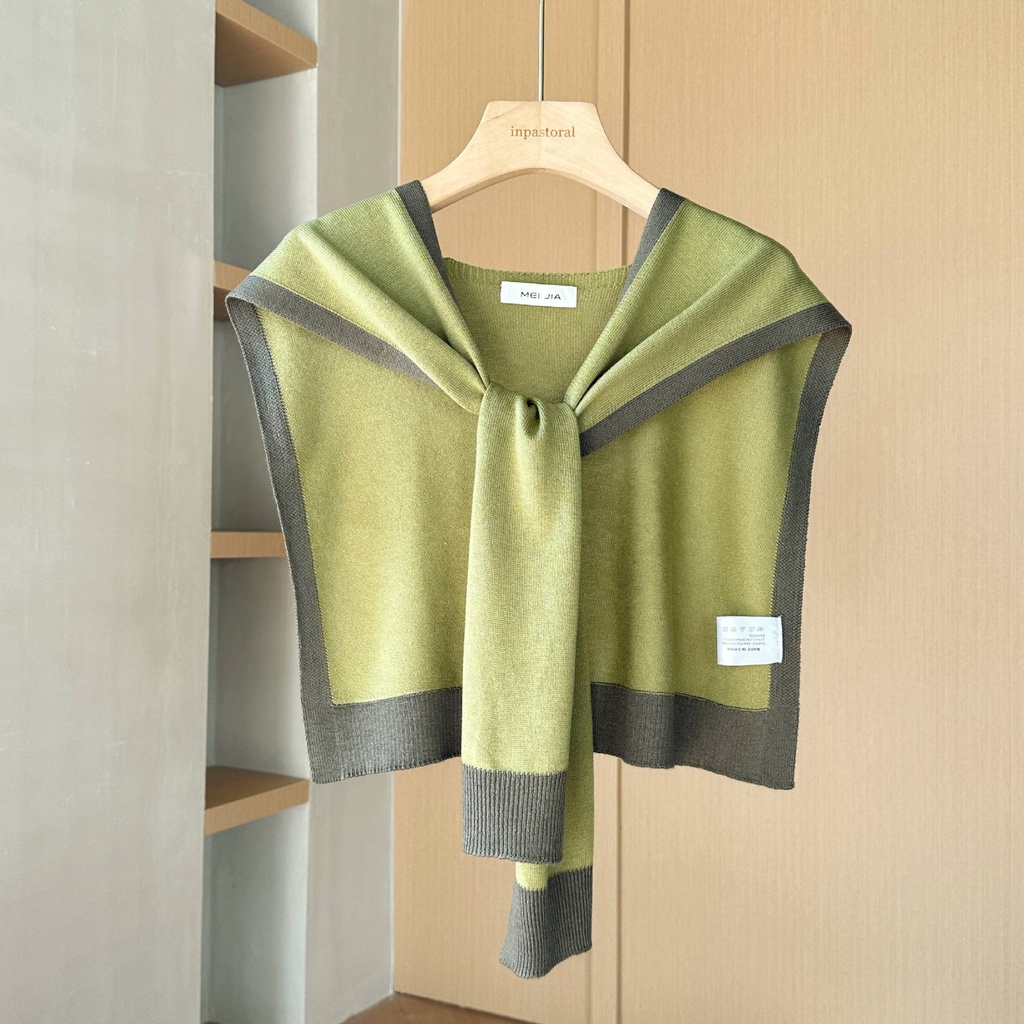 Hàng Có Sẵn Giao Hàng Ngay Lập Phương Khăn Choàng Dệt Kim Mỏng Màu Trơn Phong Cách Phương Tây Dễ Phối Đồ Xiaoxiang