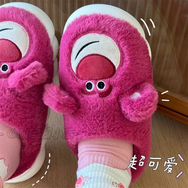 Mới dễ thương mùa đông trong nhà nhà ngoài trời mùa đông gót dày-chữa ấm áp kéo bông