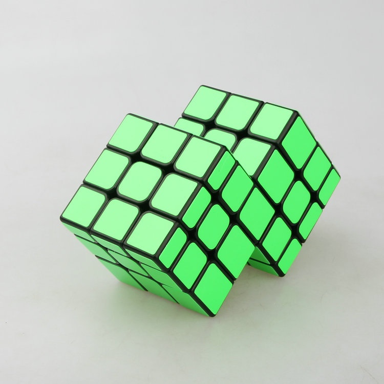 [CT Gương Khoảng Cách 3x3 Khối Lập Phương Không. 1 Miếng Dán Hình Khối Lập Phương Màu Xanh Lá Dạ Quang Màu Xanh Lá Cây Đen