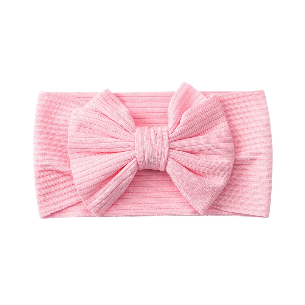 Set 2 Băng Đô Turban 15 Màu Trơn Co Giãn Cho Bé Gái